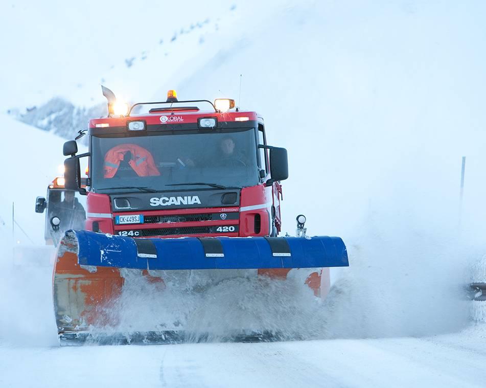 Spazzaneve a Livigno